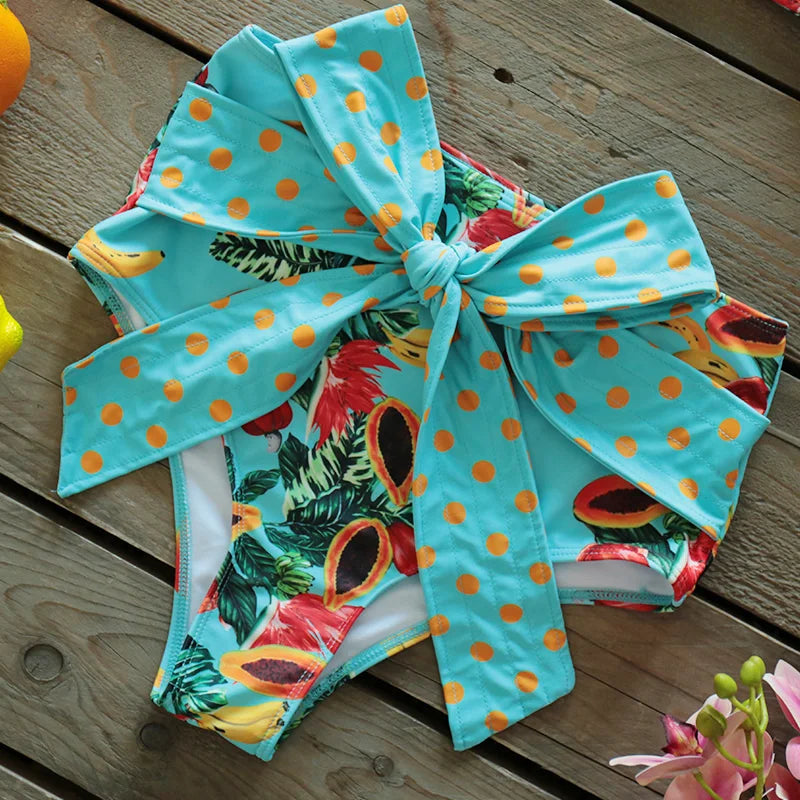 Deux pièces femmes Floral 2025 Push-Up rembourré soutien-gorge volants bandeau Bikini ensemble maillot de bain maillots de bain maillot de bain maillots de bain Biquini