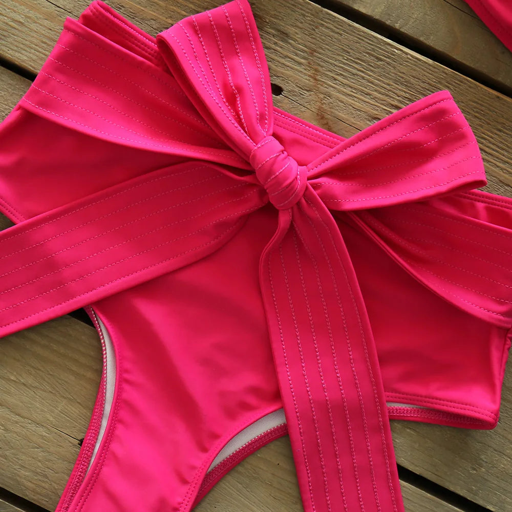 Deux pièces femmes Floral 2025 Push-Up rembourré soutien-gorge volants bandeau Bikini ensemble maillot de bain maillots de bain maillot de bain maillots de bain Biquini