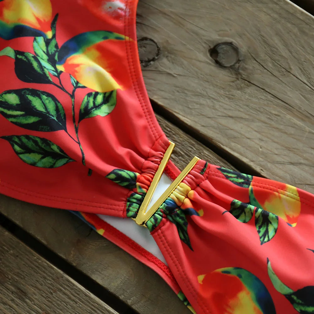 Deux pièces femmes Floral 2025 Push-Up rembourré soutien-gorge volants bandeau Bikini ensemble maillot de bain maillots de bain maillot de bain maillots de bain Biquini
