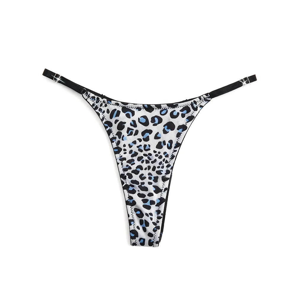 Wholesale Women's White Leopard Print Lingerie Set Lingerie Women Lace Underwear Wrap Chest Strap Pant Set Sexy Bra Set
