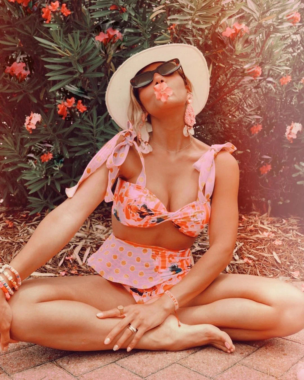 Deux pièces femmes Floral 2025 Push-Up rembourré soutien-gorge volants bandeau Bikini ensemble maillot de bain maillots de bain maillot de bain maillots de bain Biquini