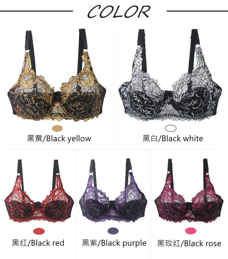 Soutiens-gorge en dentelle sexy pour femmes, sous-vêtements push-up, sans couture, grande taille, BH, dos nu, bralette féminine, lingerie féminine, soutien-gorge, nouveau, 2022