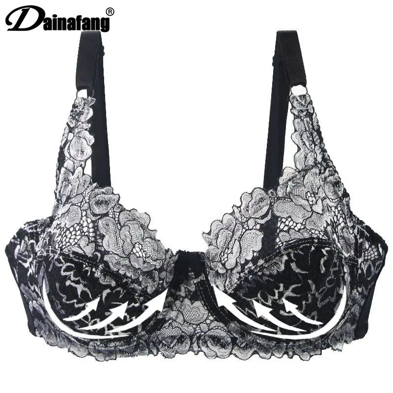 Soutiens-gorge en dentelle sexy pour femmes, sous-vêtements push-up, sans couture, grande taille, BH, dos nu, bralette féminine, lingerie féminine, soutien-gorge, nouveau, 2022