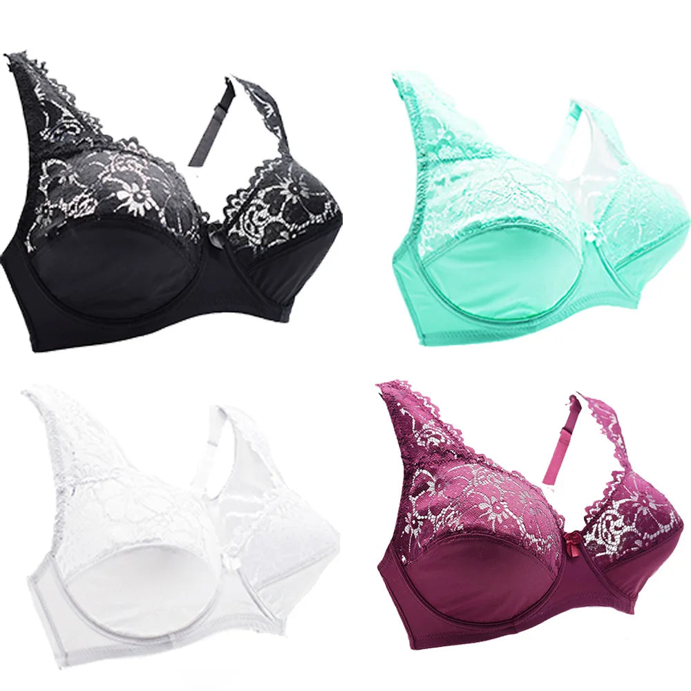 Soutiens-gorge pour femmes Lingerie haut femme dentelle soutien-gorge à armatures grande taille brassière Perspective sous-vêtements Sexy B C D DD E F tasse
