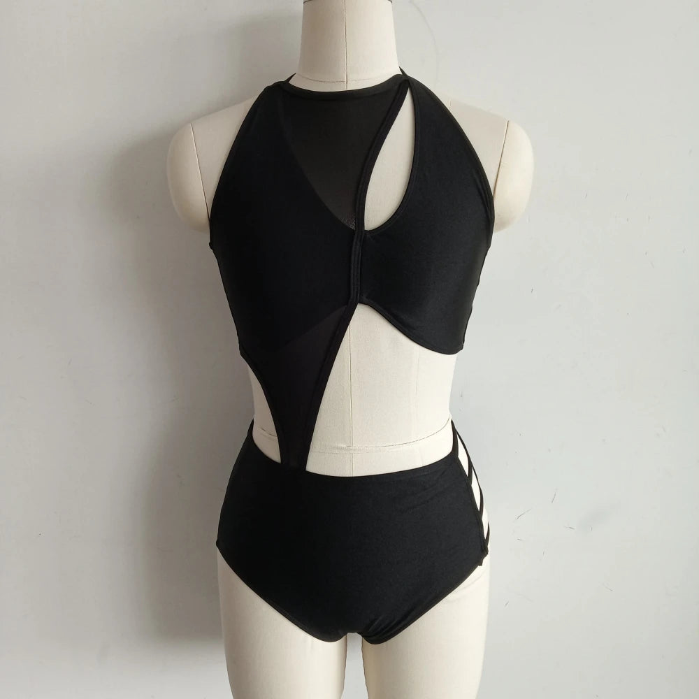 Combinaison de corps de ballet de danse moderne pour enfants, maille hologramme, costume d'entraînement pour filles, performance de groupe scolaire de danse, vente au détail et en gros