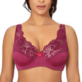 Soutiens-gorge pour femmes Lingerie haut femme dentelle soutien-gorge à armatures grande taille brassière Perspective sous-vêtements Sexy B C D DD E F tasse