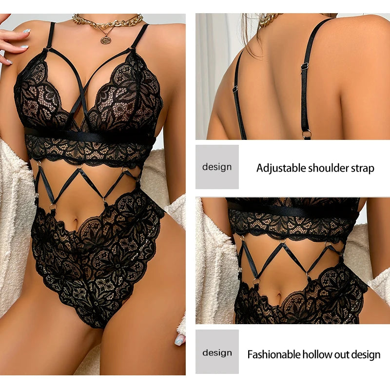 Ensemble de soutien-gorge et sous-vêtements College transparents pour femmes, bretelles initiées réglables, style fendu, sexy, nouveau, 2 pièces