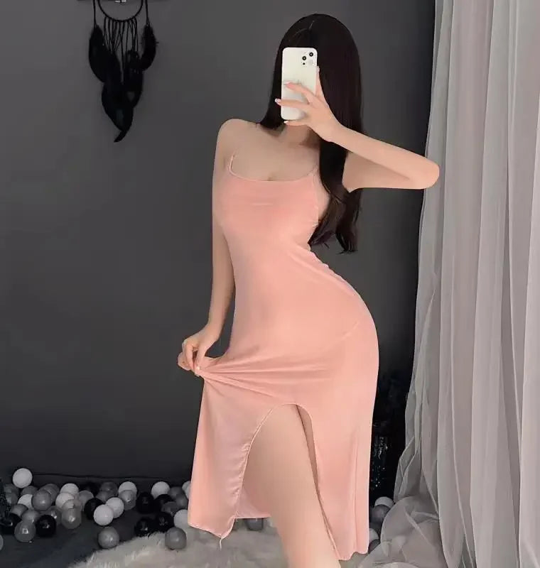 Sous-vêtements transparents Sexy pour femmes, jupes longues séduisantes, pyjamas, ensembles de sous-vêtements sexy pour occasions intimes