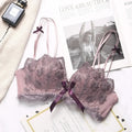 Soutien-gorge Sexy en dentelle brodée florale, sous-vêtements confortables et réglables pour femmes, bonnet 3/4, brassière sans fil pour filles, Bralette