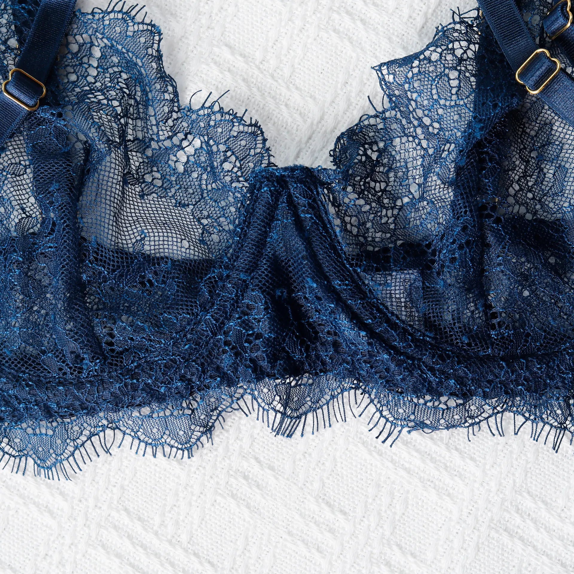Diccvicc Lingerie Sexy cils chauds dentelle garniture pansement soutien-gorge porte-jarretelles avec sous-vêtements culotte Transparent intimité porter ensemble exotique