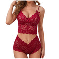 1 pièces femmes dentelle soutiens-gorge ensembles femme Non rembourré soutien-gorge culotte ensemble été nœud jarretelle sous-vêtements slips dame Sexy Lingerie culotte M L