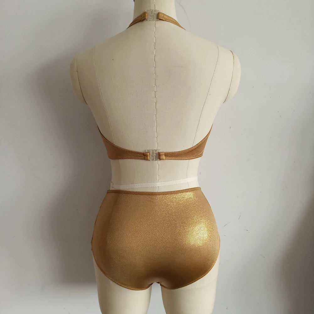 Combinaison de corps de ballet de danse moderne pour enfants, maille hologramme, costume d'entraînement pour filles, performance de groupe scolaire de danse, vente au détail et en gros