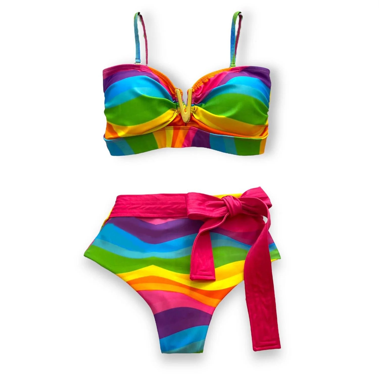 Deux pièces femmes Floral 2025 Push-Up rembourré soutien-gorge volants bandeau Bikini ensemble maillot de bain maillots de bain maillot de bain maillots de bain Biquini