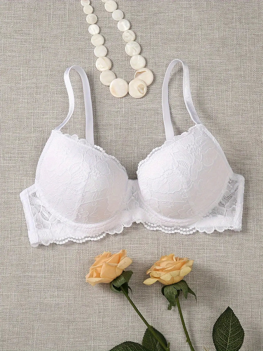 Lingerie sexy en dentelle demi-tasse pour femme, soutien-gorge invisible sans bretelles, push-up avant, boucle, usage quotidien