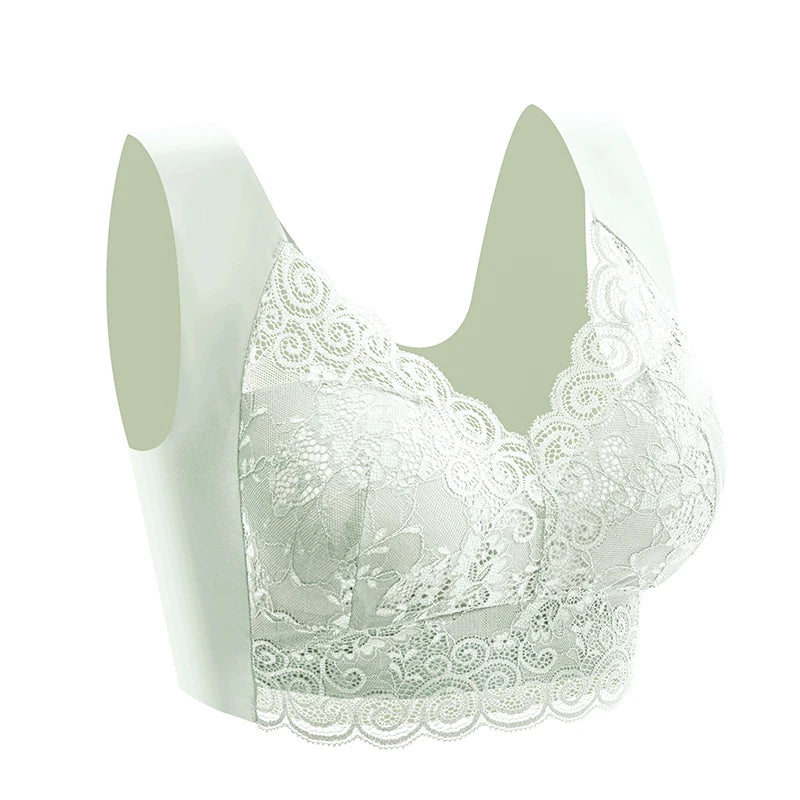 Soutien-gorge en dentelle sous-vêtements pour femmes soutien-gorge Push Up pour femmes soutiens-gorge sans fil Lingerie Sexy sans couture Bralette 5XL 4XL