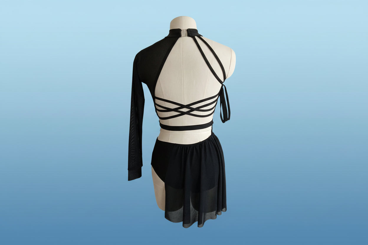 Enfants filles au détail et en gros maille de nylon danse moderne ballet body costume formation costume danse école groupe performance