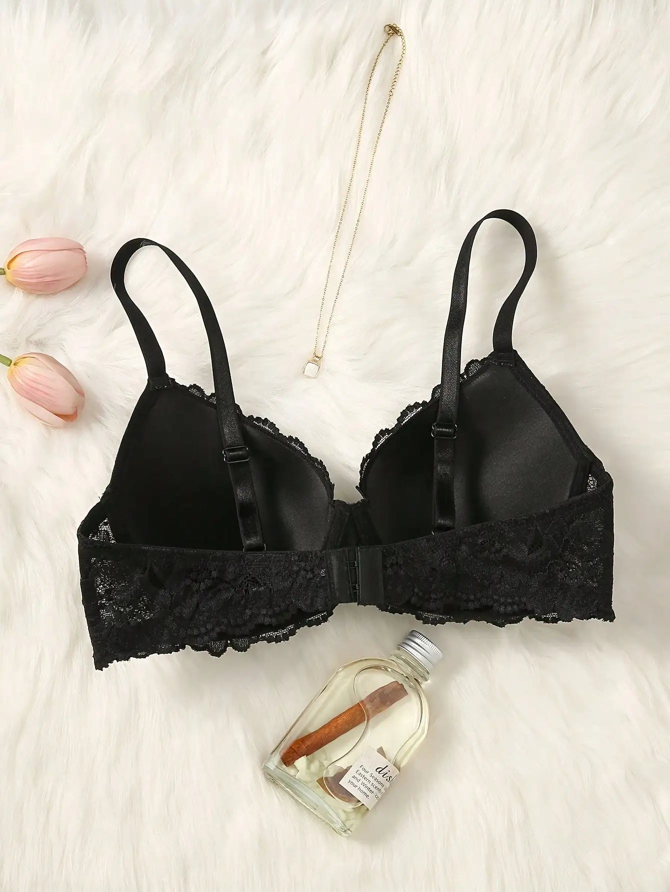 Lingerie sexy en dentelle demi-tasse pour femme, soutien-gorge invisible sans bretelles, push-up avant, boucle, usage quotidien