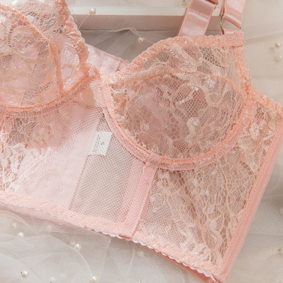 Ensembles de Lingerie sensuelle fantaisie, jarretelles ajourées sur le côté, sous-vêtements pour femmes, transparent en dentelle chaude, nouveaux tenues