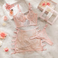 Ensembles de Lingerie sensuelle fantaisie, jarretelles ajourées sur le côté, sous-vêtements pour femmes, transparent en dentelle chaude, nouveaux tenues