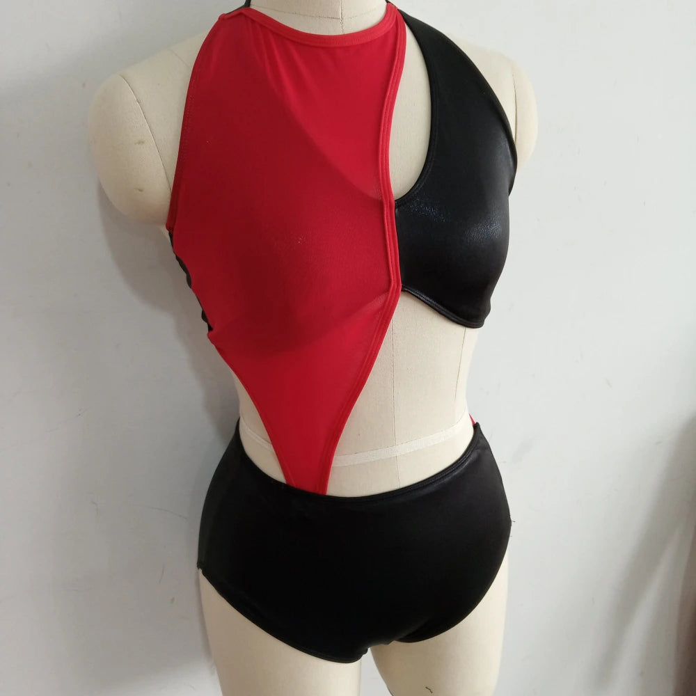 Combinaison de corps de ballet de danse moderne pour enfants, maille hologramme, costume d'entraînement pour filles, performance de groupe scolaire de danse, vente au détail et en gros